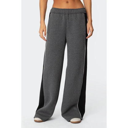 Contrast Panel Sweatpants