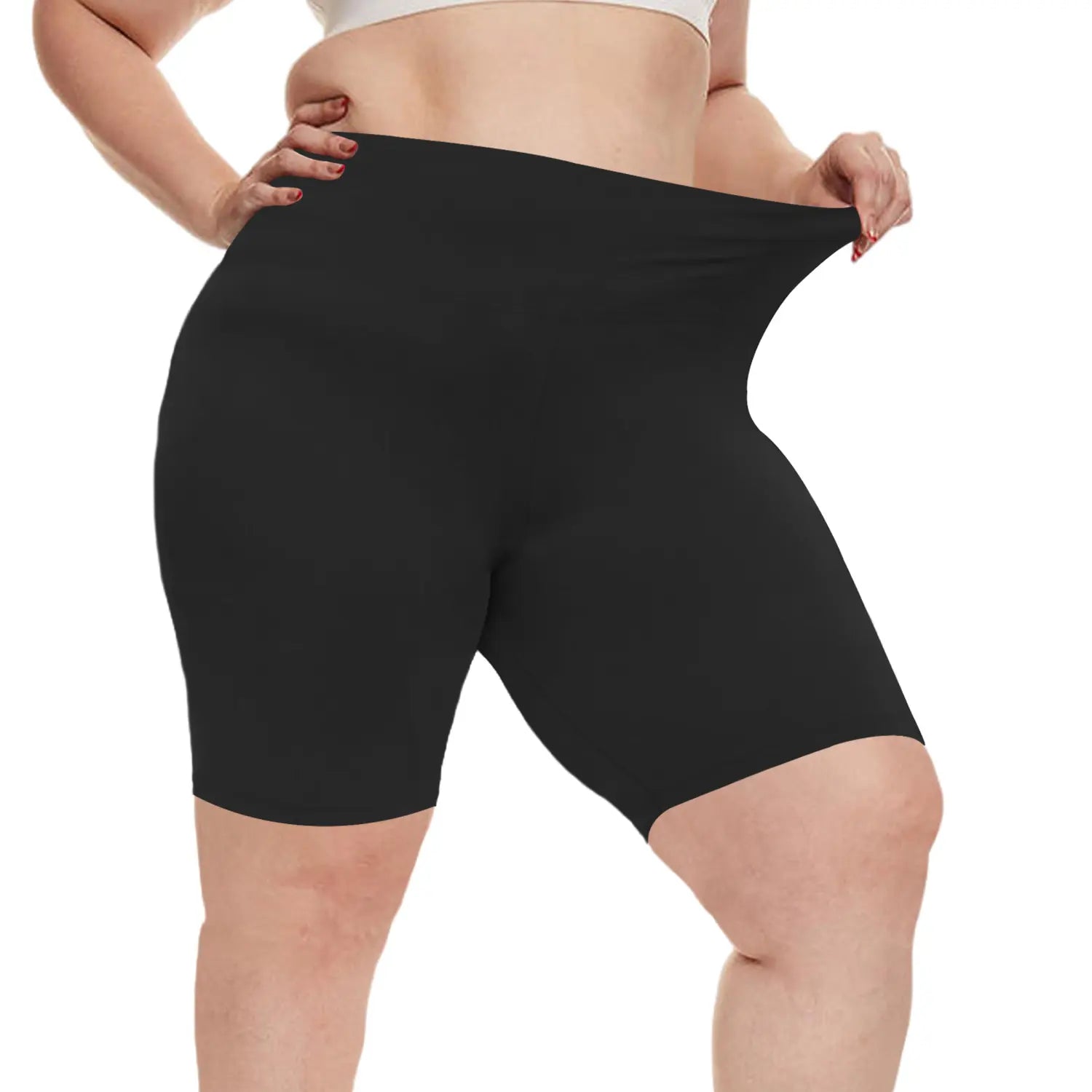 3 Pack plus Size Biker Shorts with Pockets for Women High Waist Tummy Control Shorts for Yoga Workout Shorts