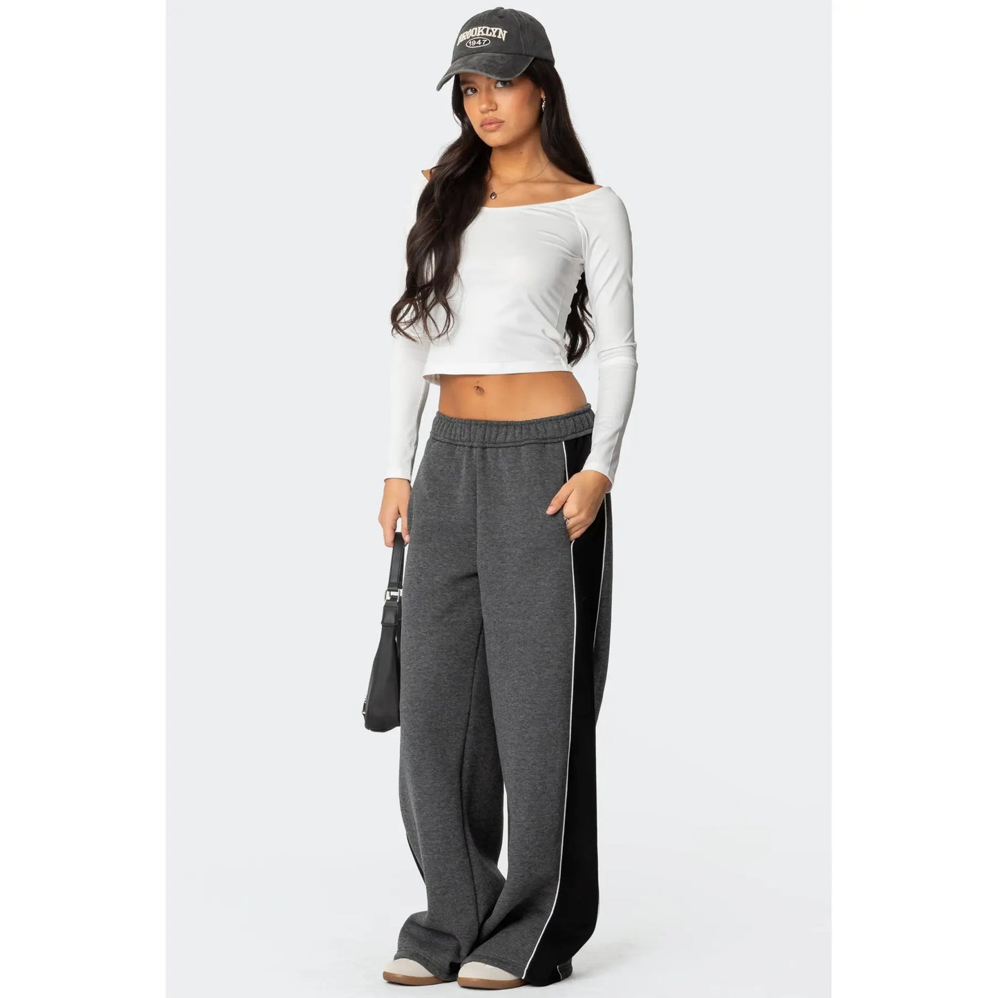 Contrast Panel Sweatpants