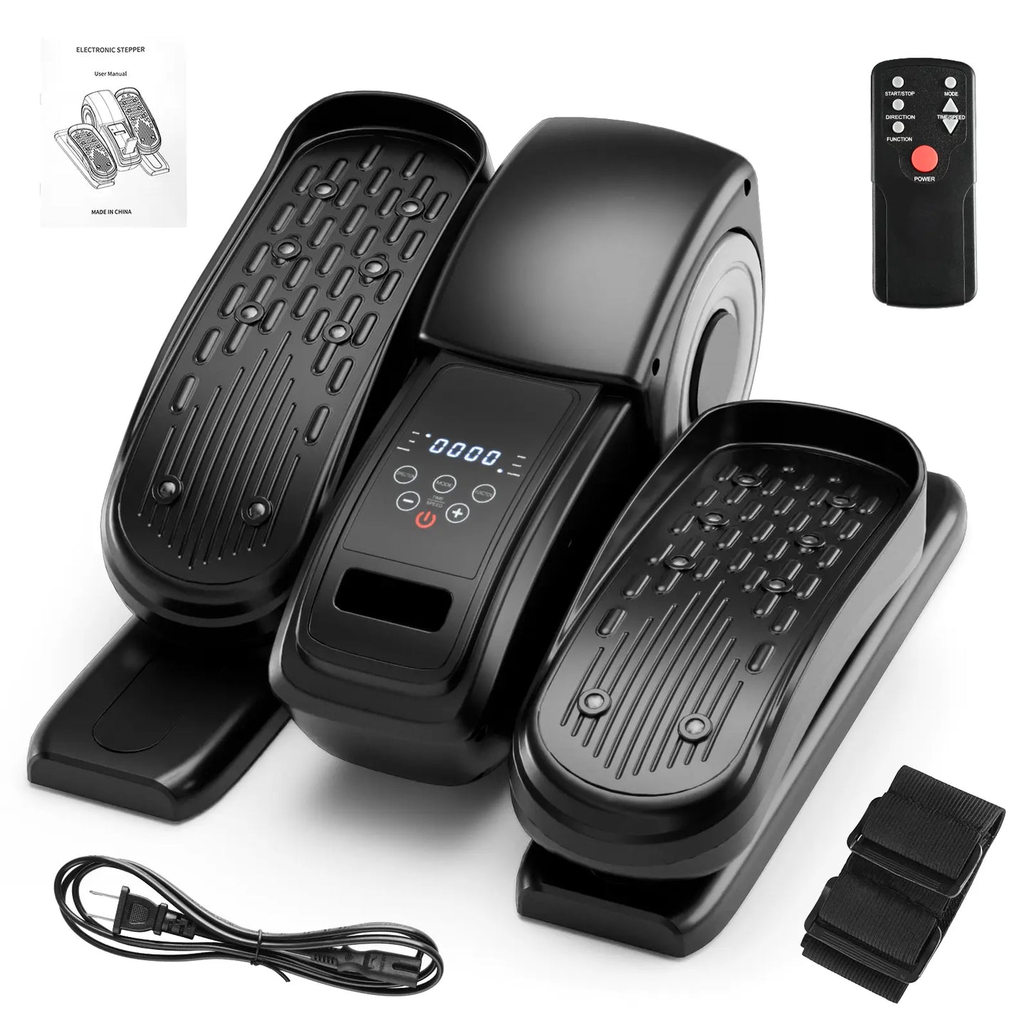 GOGOFIT under Desk Elliptical Machine, Electric Pedal Exerciser, Mini Ellipse Leg Exerciser with Remoter, Adjustable Speeds, M&A Mode for Home Office