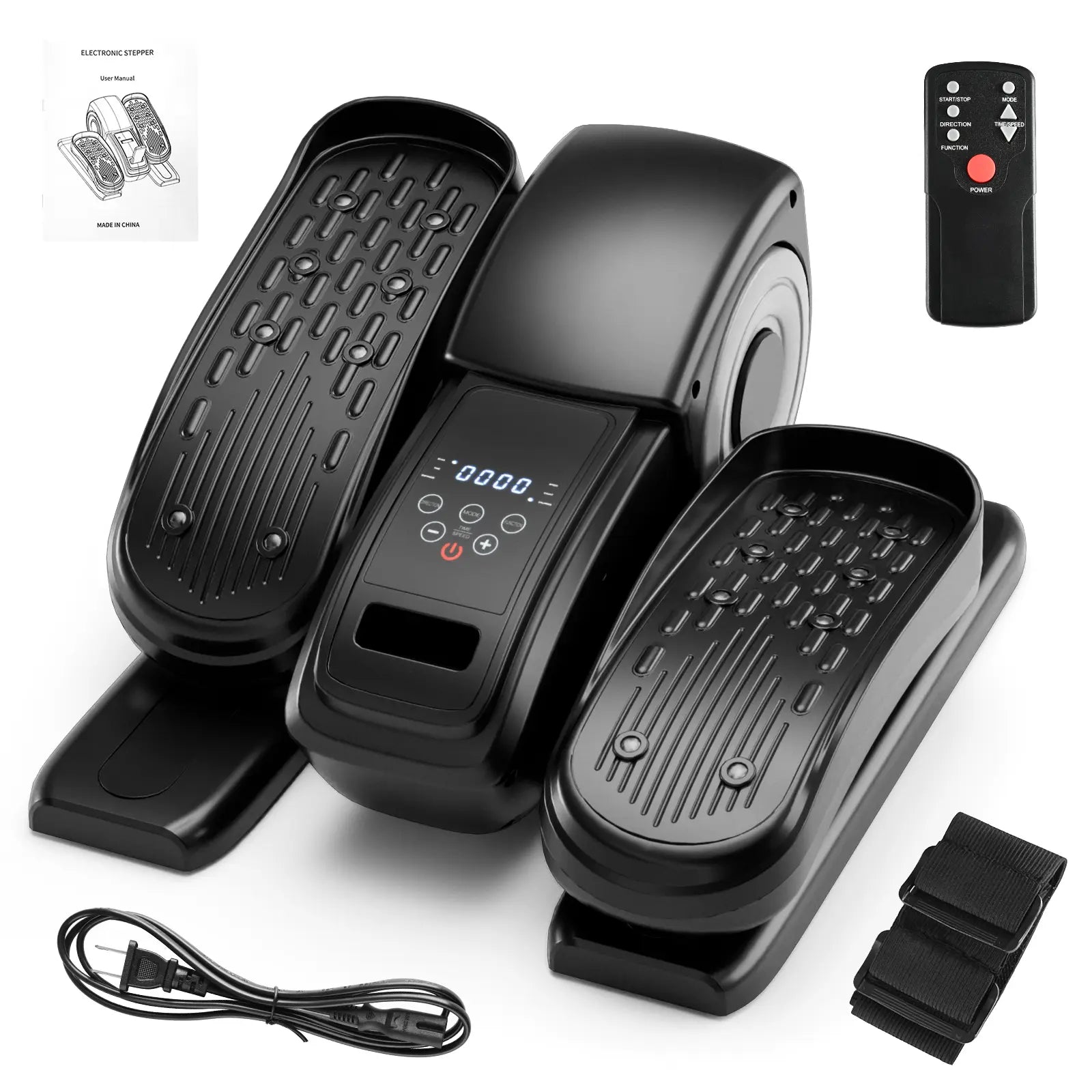 GOGOFIT under Desk Elliptical Machine, Electric Pedal Exerciser, Mini Ellipse Leg Exerciser with Remoter, Adjustable Speeds, M&A Mode for Home Office