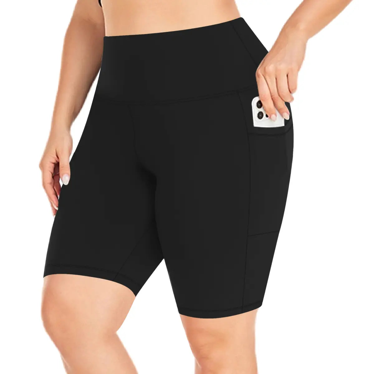 3 Pack plus Size Biker Shorts with Pockets for Women High Waist Tummy Control Shorts for Yoga Workout Shorts